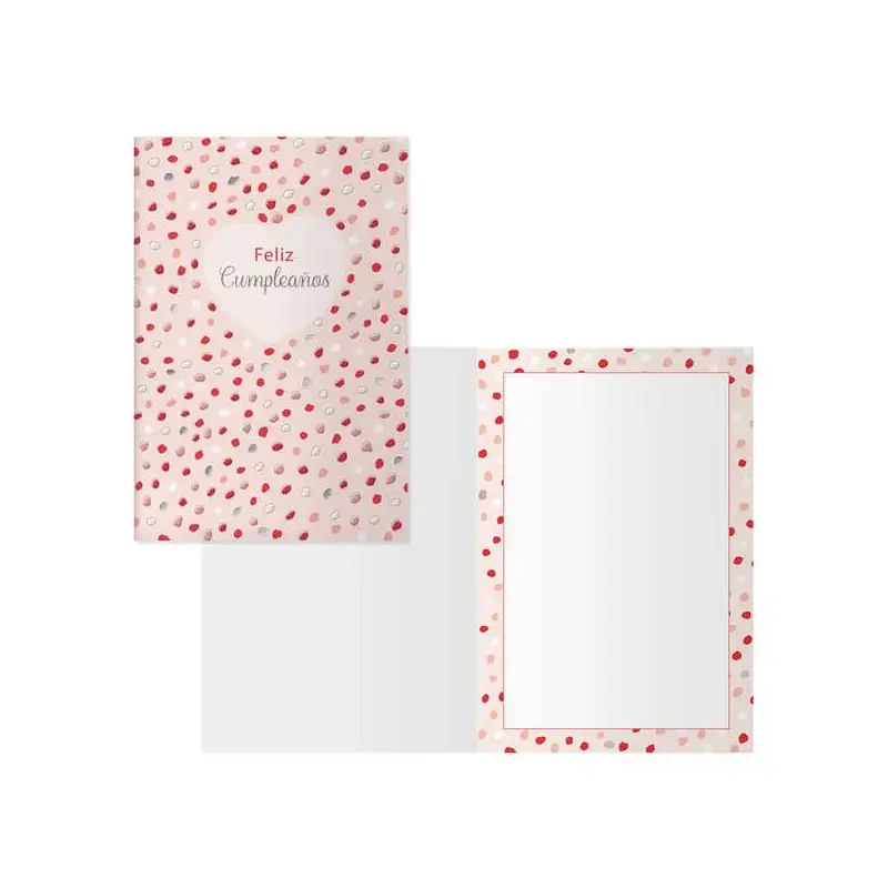 Dohe Pack de 6 Tarjetas de Felicitacion de Cumpleaños - 11.5x17cm - Impresion a Todo Color - Estampaciones con Pelicula de Color