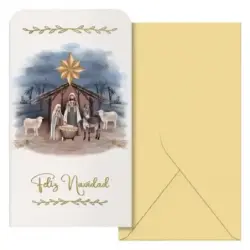 Dohe Maria Pack de 6 Tarjetas/Billeteros de Felicitacion Navideña con Sobre - Tamaño 9x16cm - Papel Offset - Impresas a todo Col