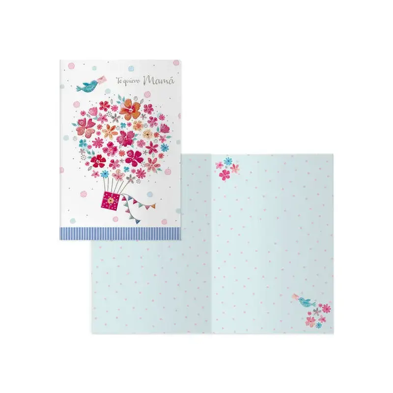 Dohe Pack de 6 Tarjetas de Felicitacion Dia de la Madre - 11.5x17cm - Impresas a Todo Color - Estampaciones con Pelicula de Colo
