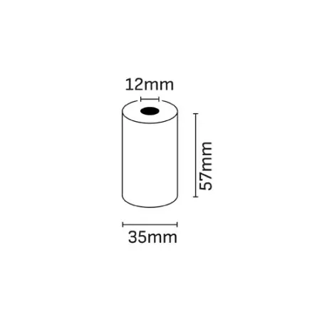 Oqonos Rollo de Papel Termico 57x35x12mm, Libre de BPA, FSC | Ahorro Imprimiendo