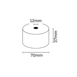 Oqonos Rollo de Papel Termico 37x70x12mm, Libre de BPA, FSC | Ahorro Imprimiendo