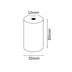 Oqonos Rollo de Papel Termico 80x55x12mm, Libre de BPA, FSC | Ahorro Imprimiendo