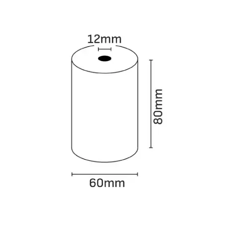 Oqonos Rollo de Papel Termico 80x65x12mm, Libre de BPA, FSC | Ahorro Imprimiendo