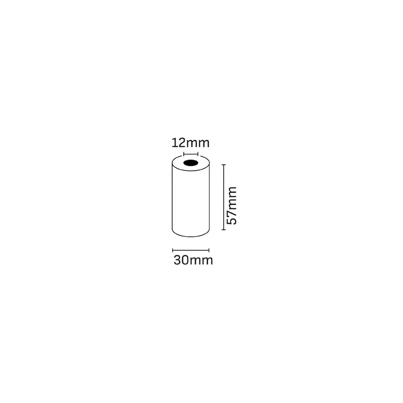 Oqonos Rollo de Papel Termico 57x30x12mm, Libre de BPA, FSC | Ahorro Imprimiendo