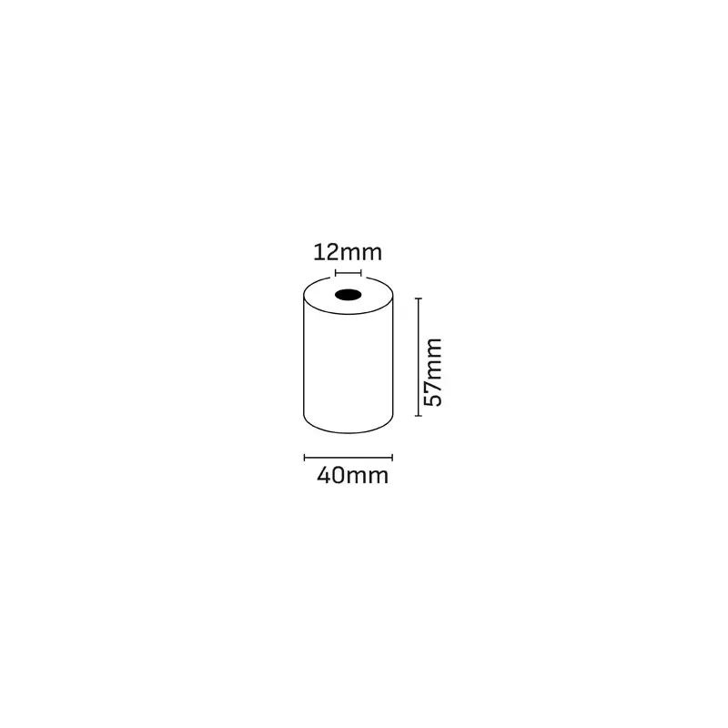 Oqonos Rollo de Papel Termico 57x40x12mm, Libre de BPA, FSC | Ahorro Imprimiendo
