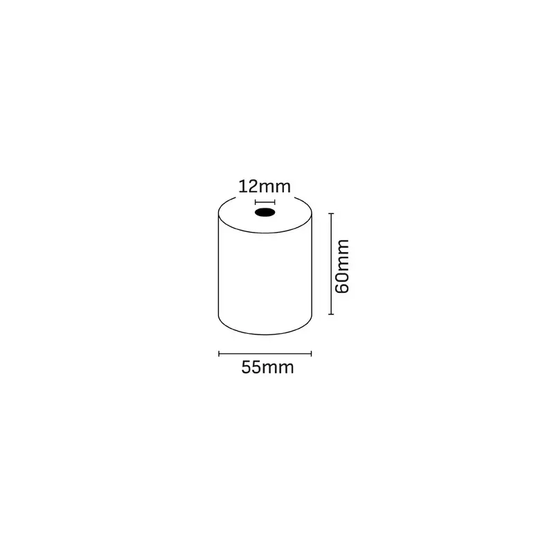 Oqonos Rollo de Papel Termico 60x55x12mm, Libre de BPA, FSC | Ahorro Imprimiendo