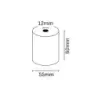 Oqonos Rollo de Papel Termico 60x55x12mm, Libre de BPA, FSC | Ahorro Imprimiendo