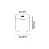 Oqonos Rollo de Papel Termico 57x60x12mm, Libre de BPA, FSC | Ahorro Imprimiendo
