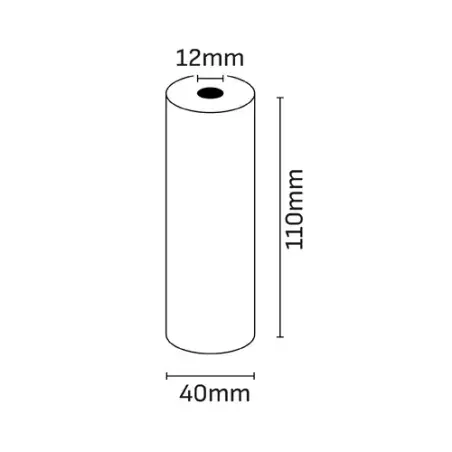Oqonos Rollo de Papel Termico 110x40x12mm, Libre de BPA, FSC | Ahorro Imprimiendo