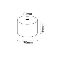 Oqonos Rollo de Papel Termico 44x70x12mm, Libre de BPA, FSC | Ahorro Imprimiendo
