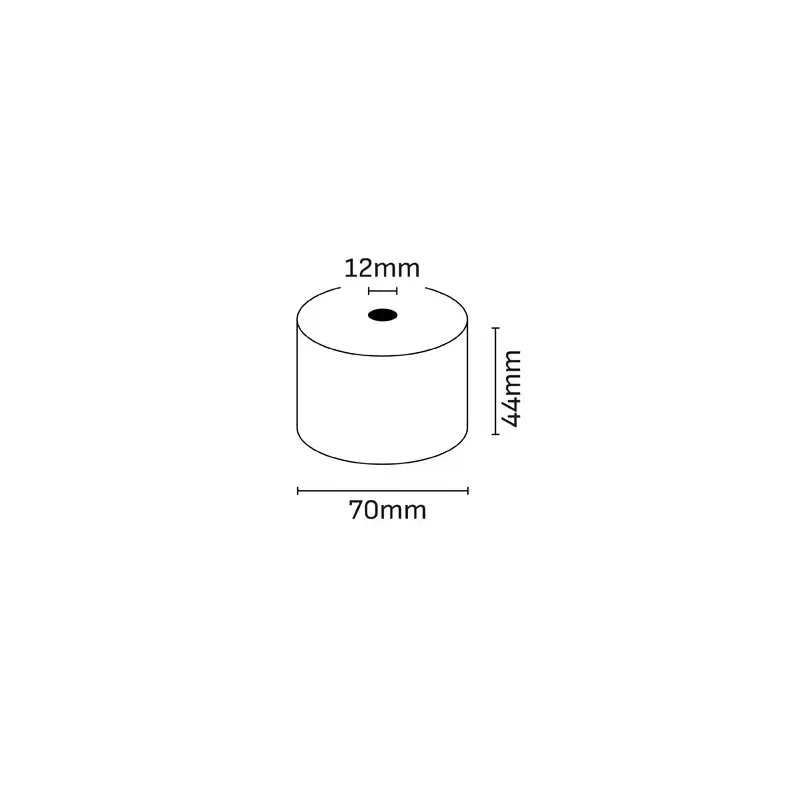 Oqonos Rollo de Papel Termico 44x70x12mm, Libre de BPA, FSC | Ahorro Imprimiendo