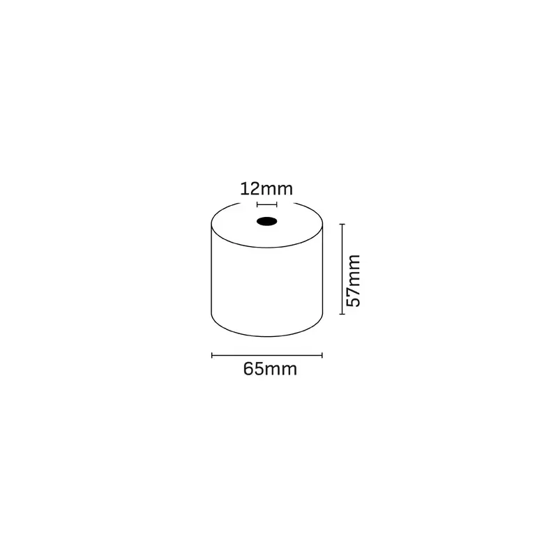 Oqonos Rollo de Papel Termico 57x65x12mm, Libre de BPA, FSC | Ahorro Imprimiendo