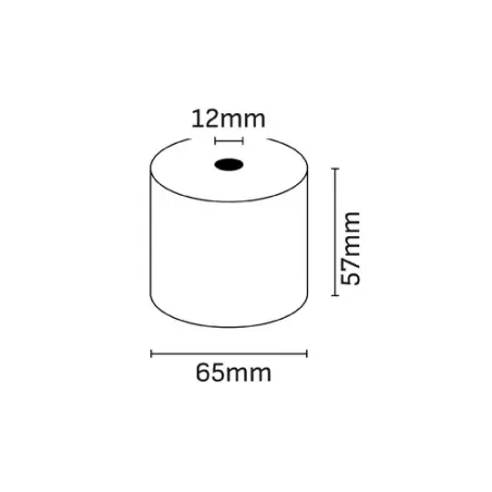 Oqonos Rollo de Papel Termico 57x65x12mm, Libre de BPA, FSC | Ahorro Imprimiendo