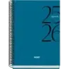 Dohe System Agenda Escolar 25/26 Espiral A5 - Semana Vista - Papel 70g/m2 - Cubierta de Carton Plastificado - Color Azul | Ahorr