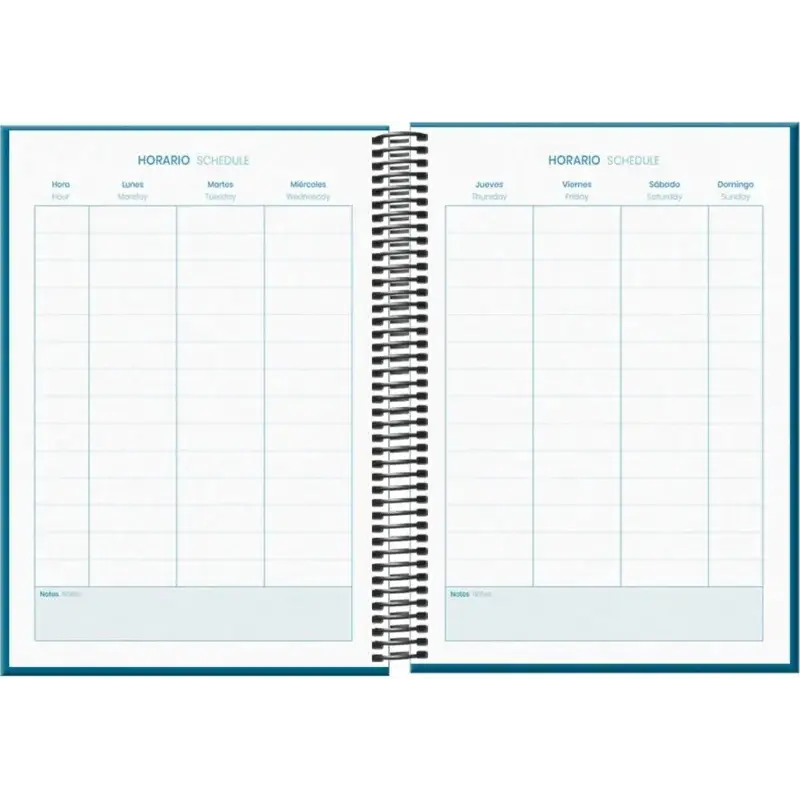Dohe System Agenda Escolar 25/26 Espiral A5 - Semana Vista - Papel 70g/m2 - Cubierta de Carton Plastificado - Color Azul | Ahorr
