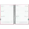 Dohe System Agenda Escolar 25/26 Espiral A5 - Semana Vista - Papel 70g/m2 - Cubierta de Carton Plastificado - Color Rosa | Ahorr