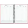 Dohe System Agenda Escolar 25/26 Espiral A5 - Semana Vista - Papel 70g/m2 - Cubierta de Carton Plastificado - Color Rosa | Ahorr