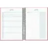Dohe System Agenda Escolar 25/26 Espiral A5 - Semana Vista - Papel 70g/m2 - Cubierta de Carton Plastificado - Color Rosa | Ahorr
