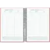 Dohe System Agenda Escolar 25/26 Espiral A5 - Semana Vista - Papel 70g/m2 - Cubierta de Carton Plastificado - Color Rosa | Ahorr