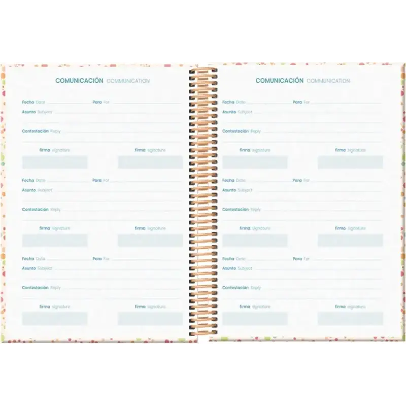 Dohe Bubbles Agenda Escolar 25/26 Espiral A5 - Semana Vista - Papel 70g/m2 - 4 Hojas de Pegatinas - Cubierta de Carton Plastific