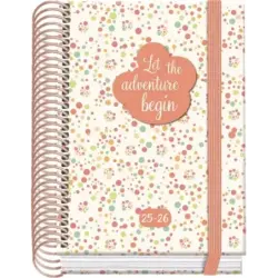 Dohe Bubbles Agenda Escolar 25/26 Espiral A6 - Dia Pagina - Papel 70g/m2 - 4 Hojas de Pegatinas - Cubierta de Carton Plastificad