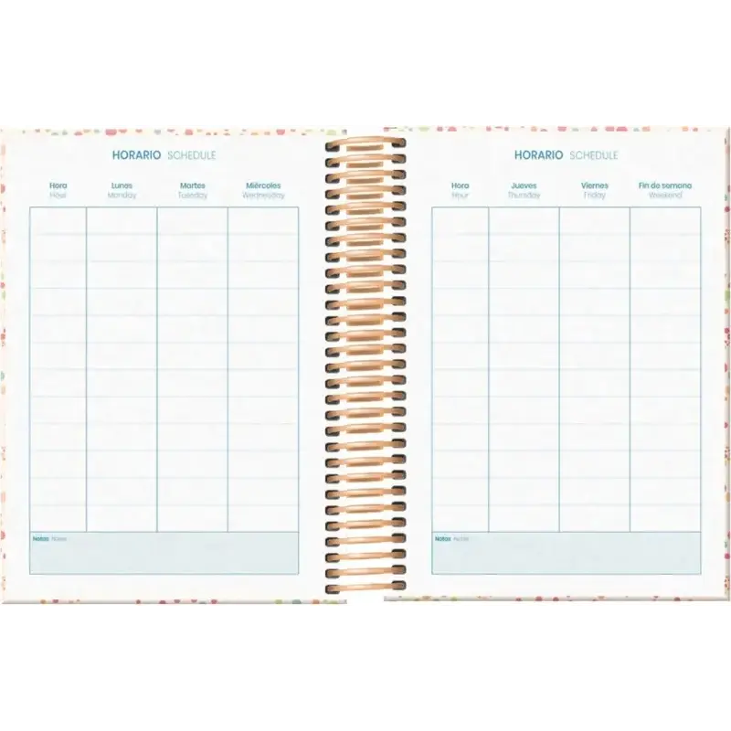Dohe Bubbles Agenda Escolar 25/26 Espiral A6 - Dia Pagina - Papel 70g/m2 - 4 Hojas de Pegatinas - Cubierta de Carton Plastificad
