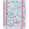 Dohe Blossom Agenda Escolar 25/26 Espiral A6 - Dia Pagina - Papel 70g/m2 - 4 Hojas de Pegatinas - Cubierta de Carton Plastificad