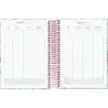 Dohe Blossom Agenda Escolar 25/26 Espiral A6 - Dia Pagina - Papel 70g/m2 - 4 Hojas de Pegatinas - Cubierta de Carton Plastificad