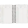 Dohe C´est la Vie Agenda Escolar 25/26 Espiral Wire’o A6 - Dia Pagina - Papel 80g/m2 - 4 Hojas de Pegatinas - Cubierta de Carton