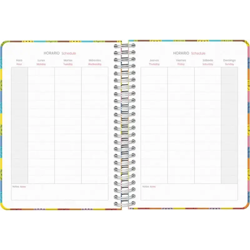 Dohe Playmobil Unite As One Agenda Escolar 25/26 Espiral Wire’o A5 - Semana Vista - Papel 80g/m2 - 4 Hojas de Pegatinas - Cubier