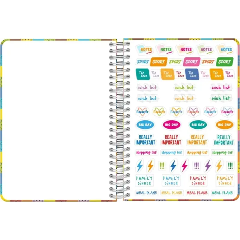 Dohe Playmobil Unite As One Agenda Escolar 25/26 Espiral Wire’o A5 - Semana Vista - Papel 80g/m2 - 4 Hojas de Pegatinas - Cubier