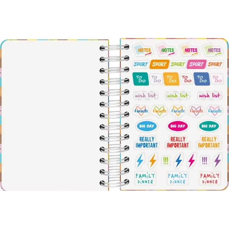 Dohe Playmobil Unite As One Agenda Escolar 25/26 Espiral Wire’o A6 - Dia Pagina - Papel 80g/m2 - 4 Hojas de Pegatinas - Cubierta