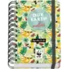 Dohe WWF Tropic Agenda Escolar 25/26 Espiral Wire’o A6 - Dia Pagina - Papel 80g/m2 - 4 Hojas de Pegatinas - Cubierta de Carton P