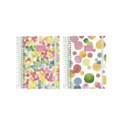 Oxford Joy Agenda Escolar 25/26 Espiral Dia Pagina - Tamaño 8º - Tapa Extradura - Esquinas Microperforadas - Espacio para Notas