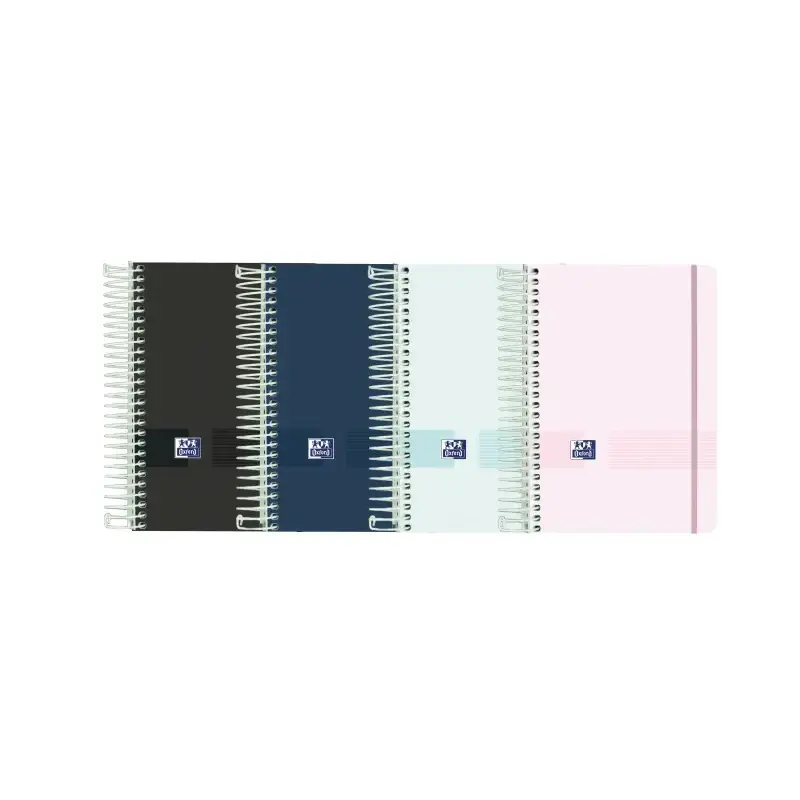 Oxford Live & Go Agenda Escolar 25/26 Espiral Dia Pagina - Tamaño 8º - Tapa de Plastico Opaco - Esquinas Microperforadas - Espac