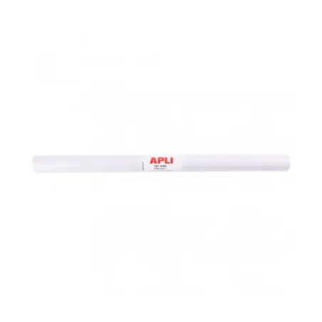 Apli Rollo de Polipropileno Transparente 3x0.50m 50 micras - Adhesivo Reposicionable - Sistema Easy Peel - Cuadricula de Precisi