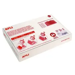Apli Caja de 100 Forros para Libros 290mm PVC 130 micras - Solapa Autoajustable - Facil Forrado en 3 Pasos - Transparente | Ahor