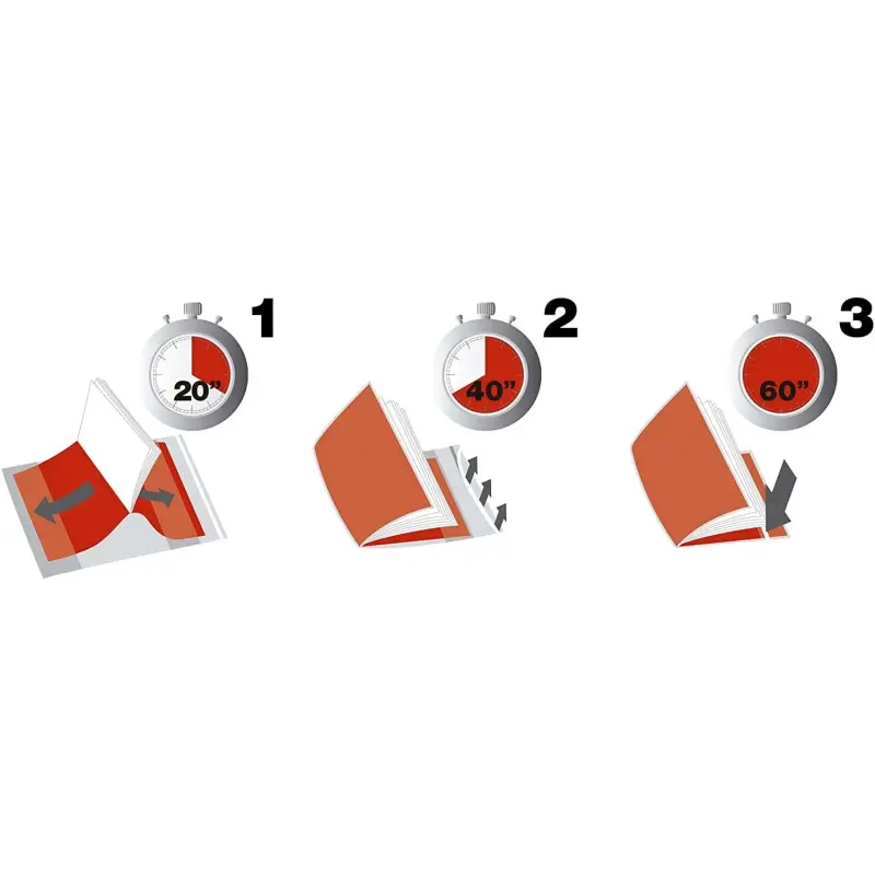 Apli Caja de 100 Forros para Libros 290mm PVC 130 micras - Solapa Autoajustable - Facil Forrado en 3 Pasos - Transparente | Ahor