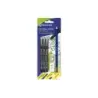 Bismark Pack Escolar con 3 Rotuladores Calibrados Color Negro 0.2, 0.4, 0.8mm, Lapicero HB, Goma, Afilalapiz | Ahorro Imprimiend