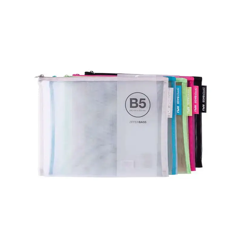 Apli Sobres Porta-Todo Nylon Transpirable - Tamaño B5 (290x223mm) - Resistente y Duradero - Ideal para Tablets y Equipos Electro