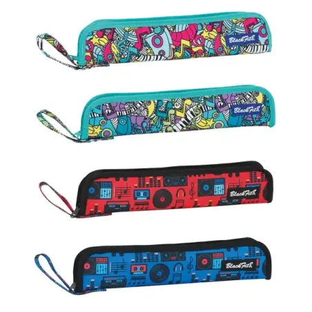 Safta Portaflautas - Interior Acolchado - Alojamiento para Varilla - Asa Lateral - Borde Reforzado - 0.6L - 370x20x80mm - Colore