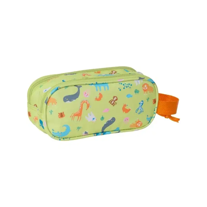 Safta Leon Portatodo - Cremallera - Asa Lateral - Color Verde Claro | Ahorro Imprimiendo