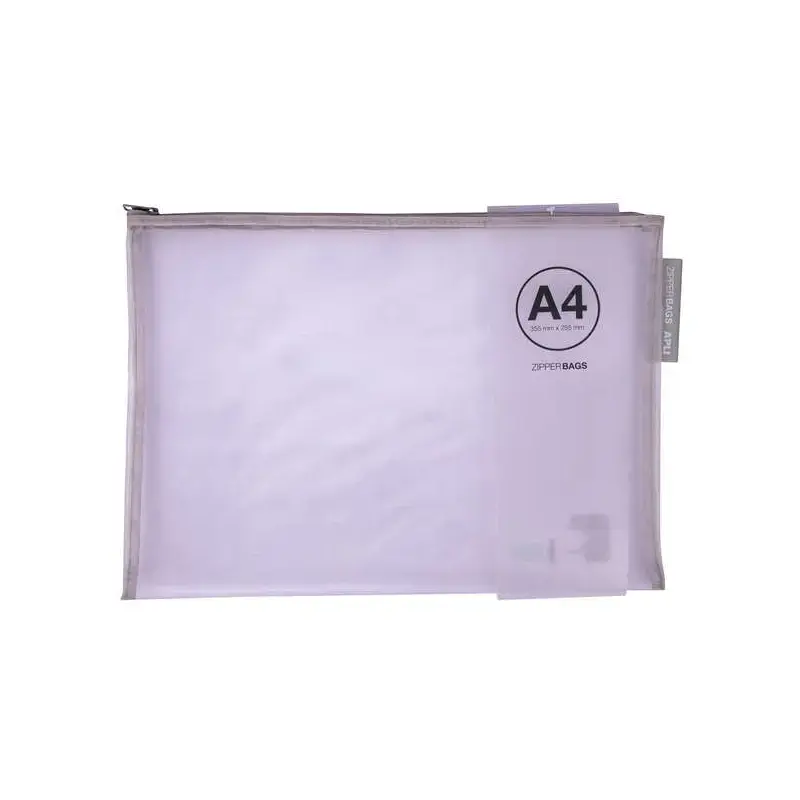 Apli Sobres Porta-Todo Nylon Transpirable A4 - Tacto Agradable, Portatiles, Resistentes y Duraderos - Ideal para Documentos, Equ