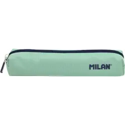 Milan Serie 1918 Estuche Mini Redondo - Tejido Resistente a las Roturas y Rasgaduras - Medidas 20,5x4,5x5cm - Color Verde | Ahor