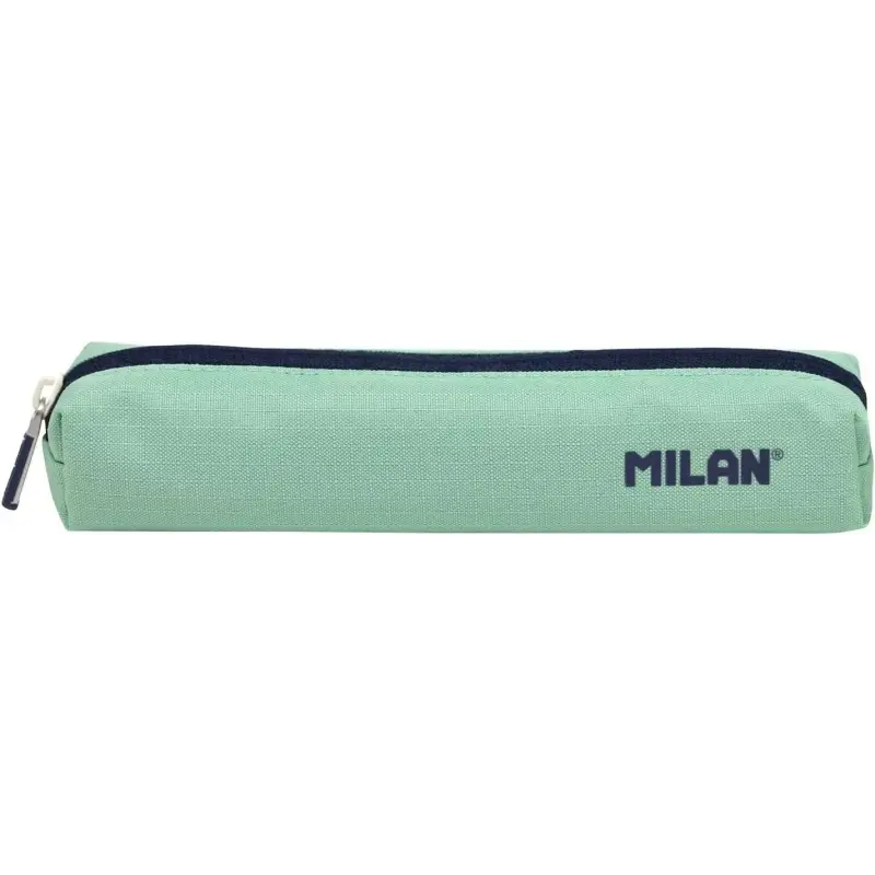 Milan Serie 1918 Estuche Mini Redondo - Tejido Resistente a las Roturas y Rasgaduras - Medidas 20,5x4,5x5cm - Color Verde | Ahor