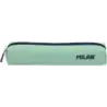 Milan Serie 1918 Estuche Mini Redondo - Tejido Resistente a las Roturas y Rasgaduras - Medidas 20,5x4,5x5cm - Color Verde | Ahor