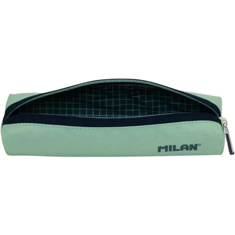 Milan Serie 1918 Estuche Mini Redondo - Tejido Resistente a las Roturas y Rasgaduras - Medidas 20,5x4,5x5cm - Color Verde | Ahor