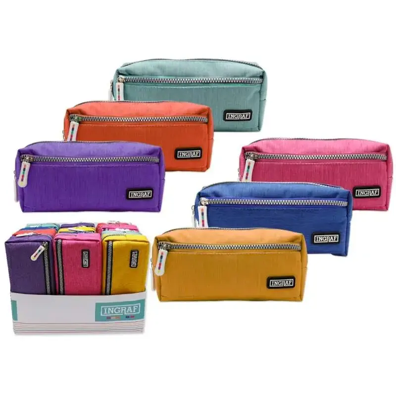 Ingraf Mediterraneo Portatodo Plano - Diseño Elegante - Material Resistente - Cierre Seguro - Ideal para Viajes y Uso Diario - C