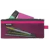 Leitz WOW Bolsa Porta-Todo Mediana 2 Compartimentos - Tamaño 85x6x210mm - Lavable y Duradera - Cierre de Cremallera - Color Fucs