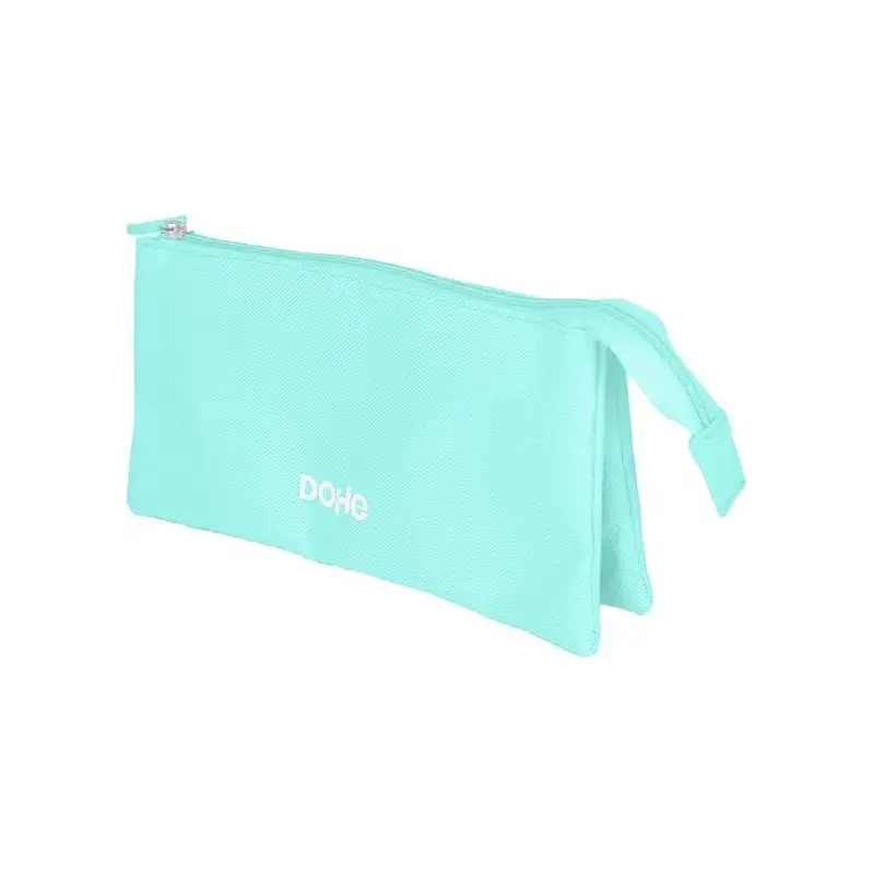 Dohe Serenity Portatodo Triple - Cierre Doble con Cremallera y Tirador de Goma - Color Verde | Ahorro Imprimiendo